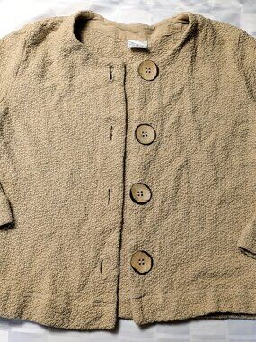 CMC BY COLOR ME COTTON BUTTON UP FRONT CARDIGAN SWEATER SHIRT WOMEN'S MEDIUM